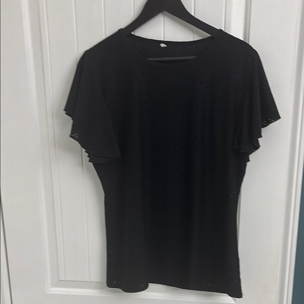 Black Elegant Black Women's Top BNWOT